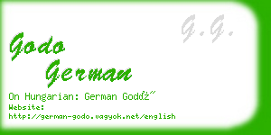 godo german business card